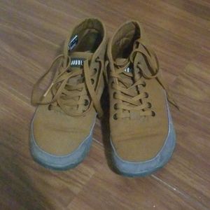 No Bull Brown Canvas Trainers